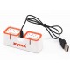 Syma X22, X22W akumuliatorių įkroviklis, dvigubas